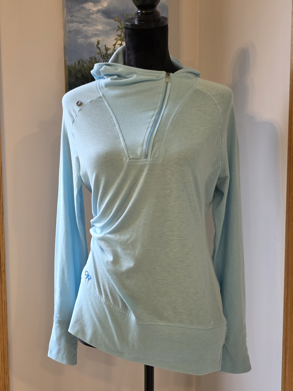 Outdoor Research Women's Small-Light Blue Activelce Sun Spectrum Sun Hoodie.